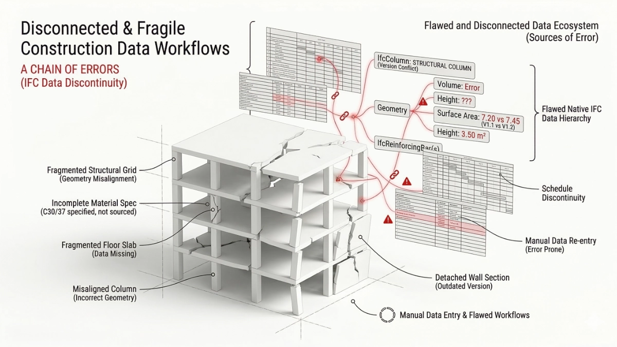 Fragilidad del flujo de datos basado en exportaciones manuales a hojas de cálculo