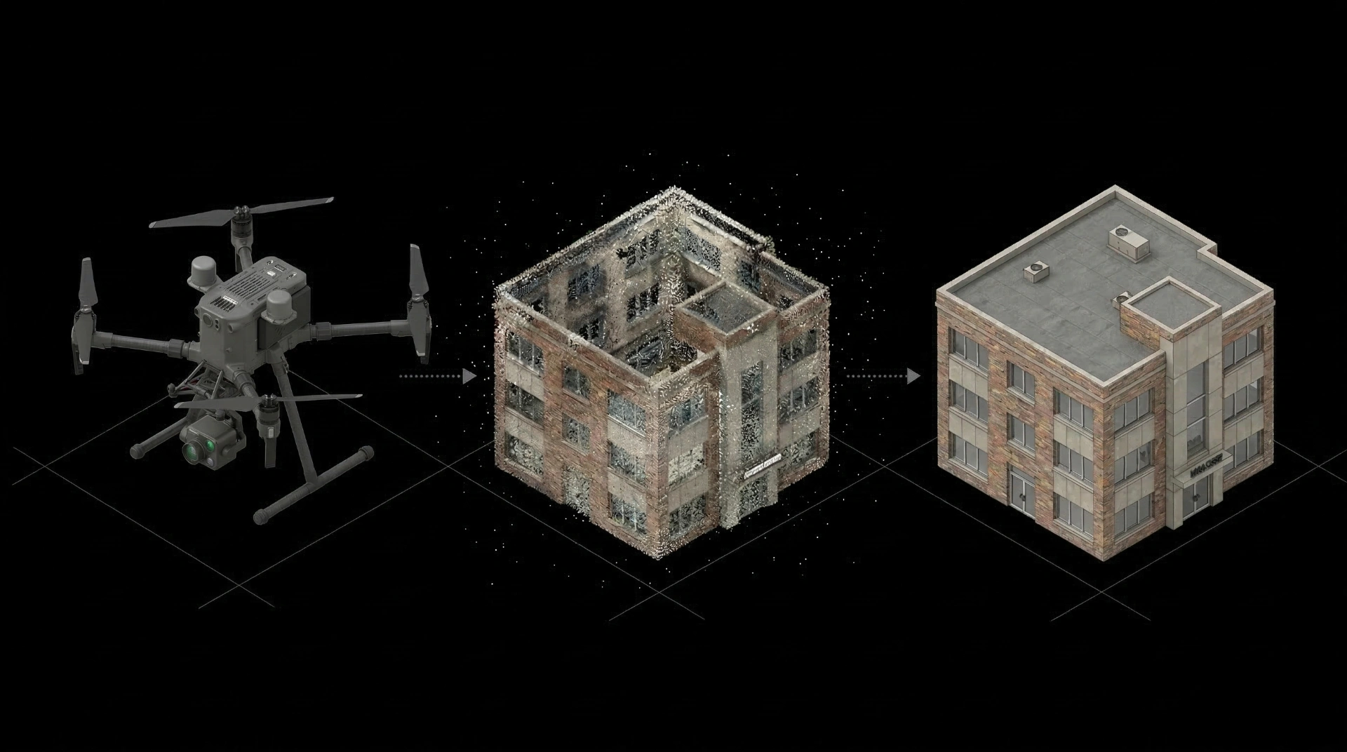 Flujo de trabajo completo: del dron y fotogrametría al modelo BIM paramétrico