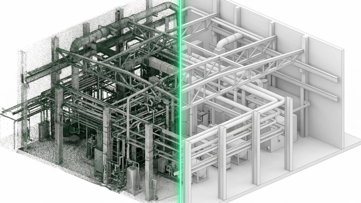 Modelado paramétrico utilizando la nube de puntos como referencia geoespacial